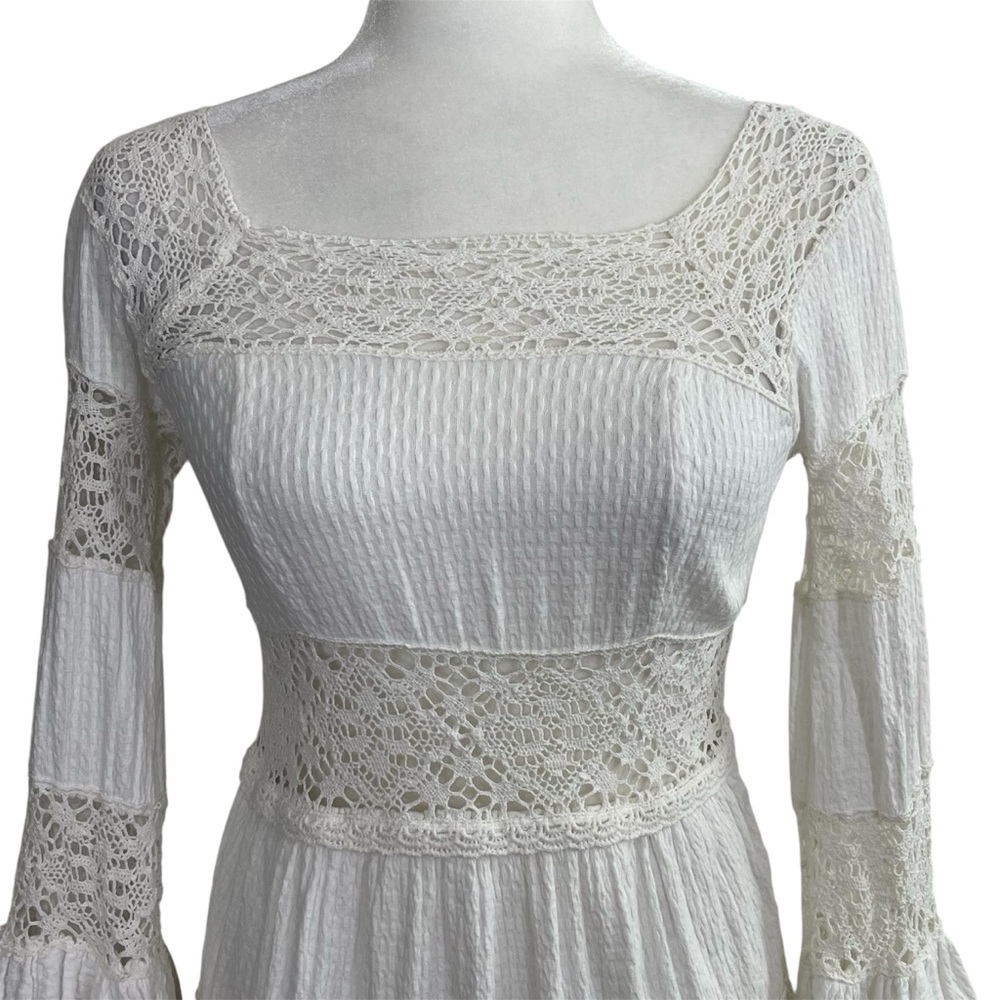 Free People White Lace Mini Dress - Picture 6 of 14